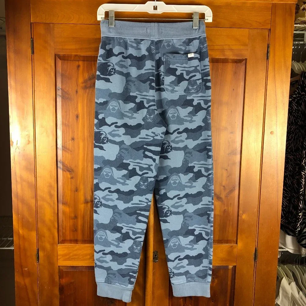 Gap Star Wars Blue Cozy Classic Camo Joggers Athletic Gym Comfy